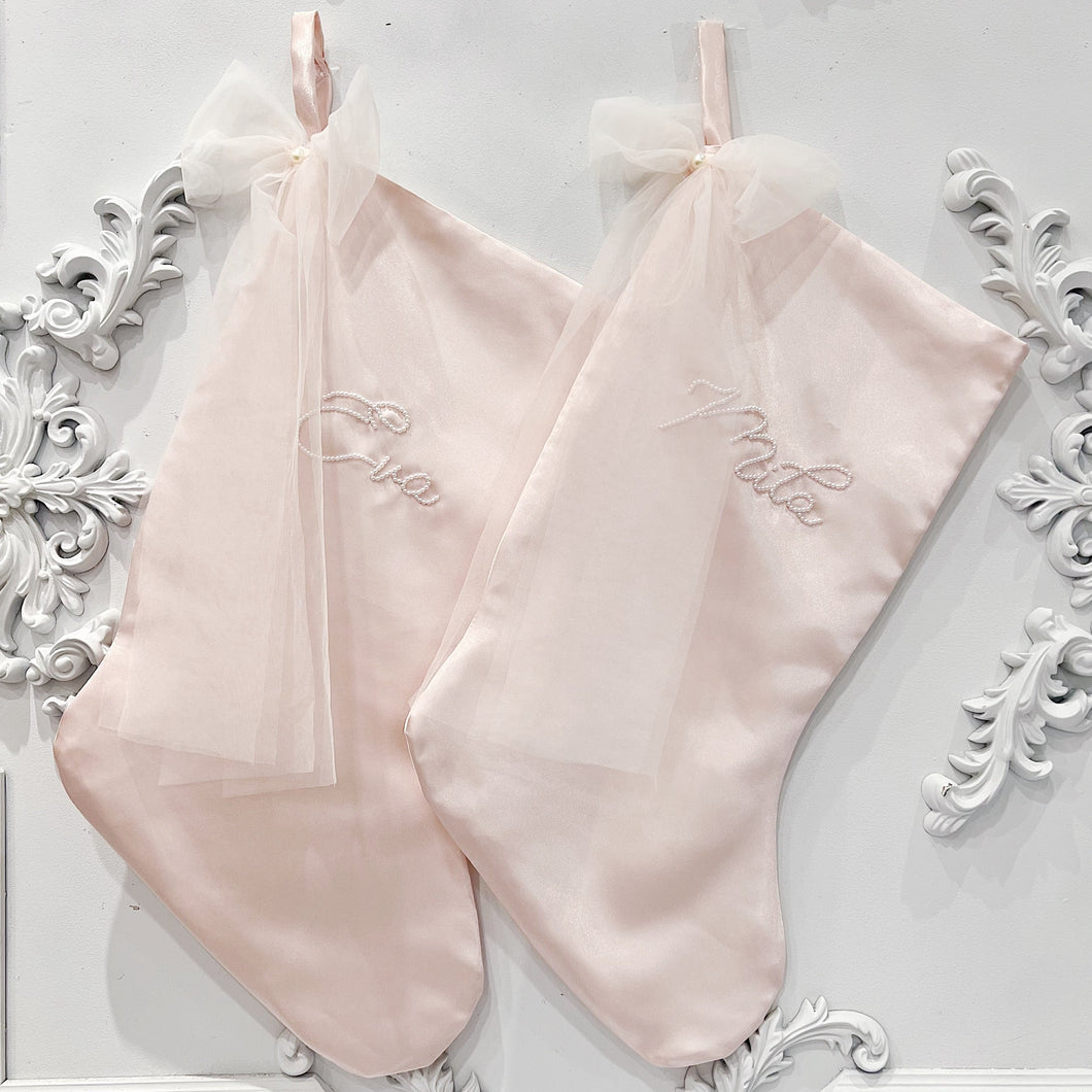 Blush Pink Pearl Stocking