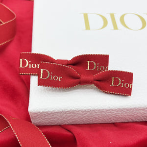 Mini Red Dior Bows