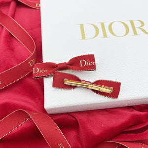 Mini Red Dior Bows