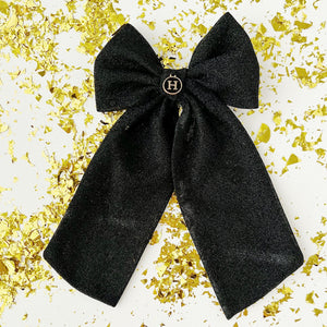 Black Shimmer Initial Bow