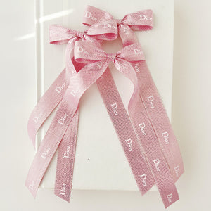 Dior Long Light Pink Bow