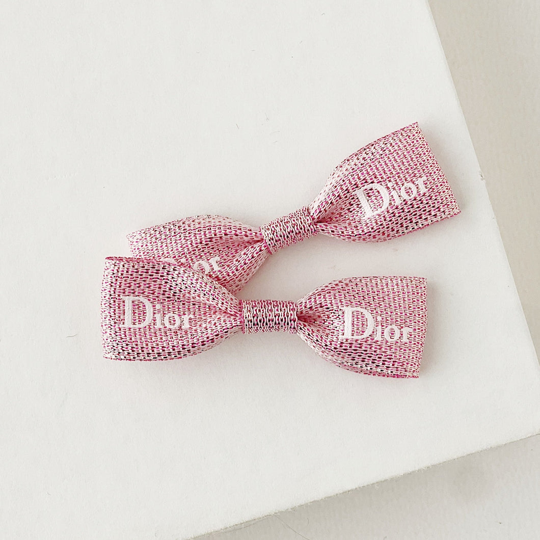 Dior Pink Ribbon Clip