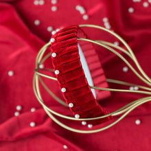 Load image into Gallery viewer, Luxe Red Velvet Headband
