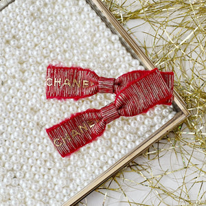 Red Coco Ribbon Clip