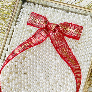 Red Coco Long Ribbon Bow