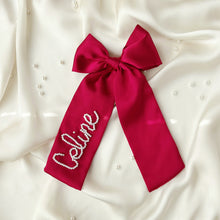 Load image into Gallery viewer, Red Bespoke Beaded Bow
