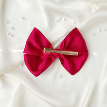 Load image into Gallery viewer, Red Satin Bespoke Initial Bow
