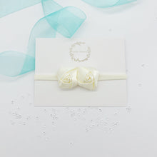 Load image into Gallery viewer, Ivory Rose Baby Headband
