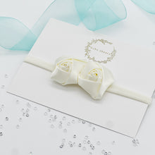 Load image into Gallery viewer, Ivory Rose Baby Headband
