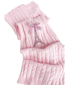 Pink Eiffel Tower Baby Blanket