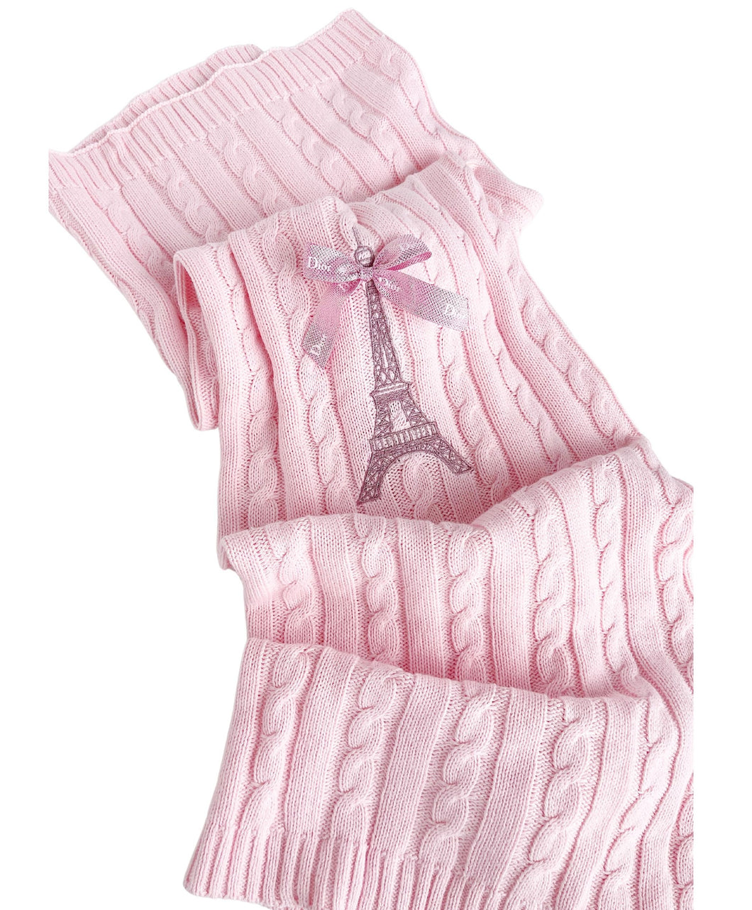 Pink Eiffel Tower Baby Blanket