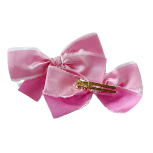Pink Silk Baby Bows
