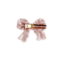 Load image into Gallery viewer, Dreamy Mauve Yarn Baby Bow
