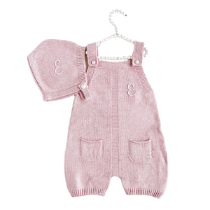 Mauve Knit Baby Pearl Outfit
