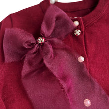 Load image into Gallery viewer, Maroon Pearl Cardigan
