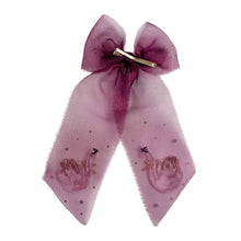 Load image into Gallery viewer, Swan Maroon Crystal Bow
