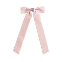Load image into Gallery viewer, Pink Heart Velvet Bow
