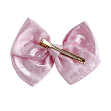Load image into Gallery viewer, Pink Rose Pearl Initial Bow
