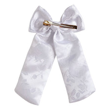 Load image into Gallery viewer, Rose White Pearl Bespoke Bow
