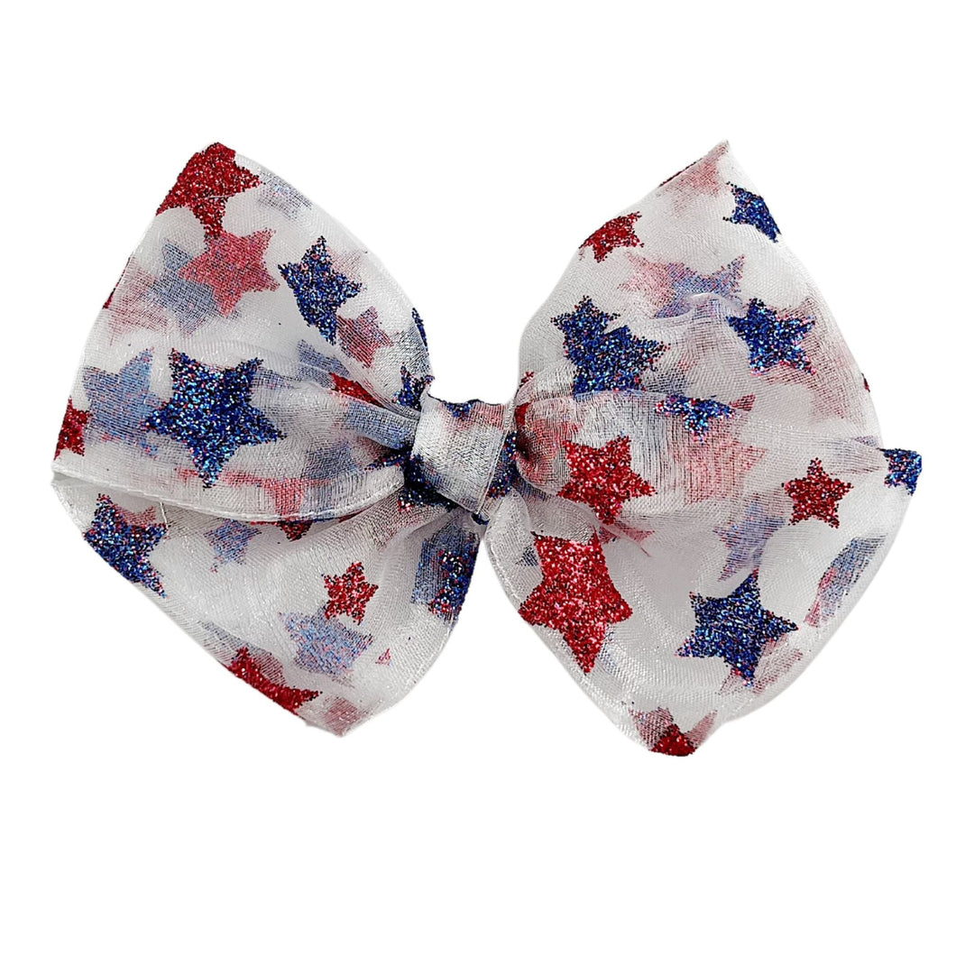 Tulle 4th of July Bow