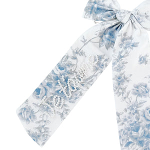 Floral Toile Bespoke Bow