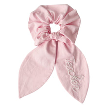 Load image into Gallery viewer, Pink Cotton Pearl Scrunchie
