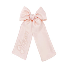 Load image into Gallery viewer, Blush Pink Monogram Bow
