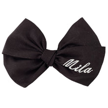 Load image into Gallery viewer, Dark Neutrals Personalized Cotton Bow {Medium}

