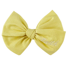 Load image into Gallery viewer, Yellow Personalized Cotton Bow {Medium}
