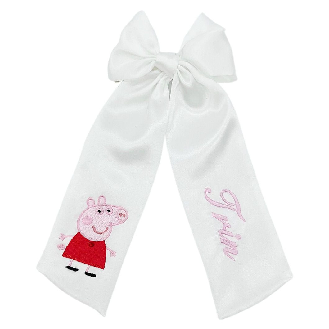 Peppa Pig Personalized Bow