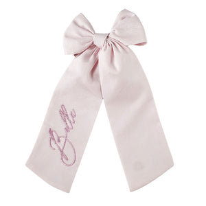 Pink Cotton Personalized Bow