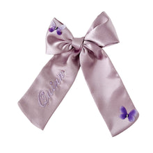 Load image into Gallery viewer, Lilac Monogrammed Butterfly Bow
