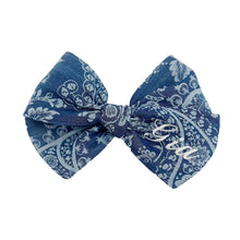 Load image into Gallery viewer, Personalized Denim Bow
