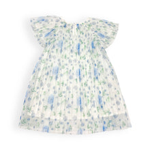 Load image into Gallery viewer, Blue Rosette Pleated Dress {RTS}
