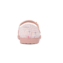 Load image into Gallery viewer, Pink Coco Tweed Flats
