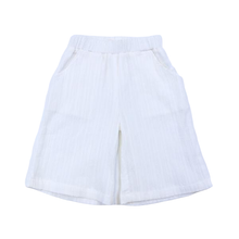 Load image into Gallery viewer, S40 20119-B Elastic Waist Culottes: 4T / White
