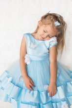 Load image into Gallery viewer, Bespoke Blue Butterfly Dress
