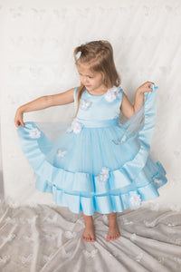 Bespoke Blue Butterfly Dress