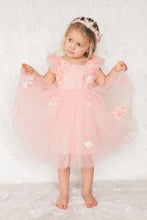 Load image into Gallery viewer, Adeline Tulle Pink Butterfly Dress
