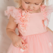 Load image into Gallery viewer, Adeline Tulle Pink Butterfly Dress
