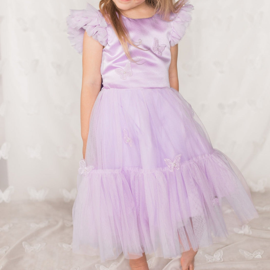 Purple Butterfly Dress {Size 4}