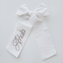 Load image into Gallery viewer, Custom Cotton Embroidered Bow

