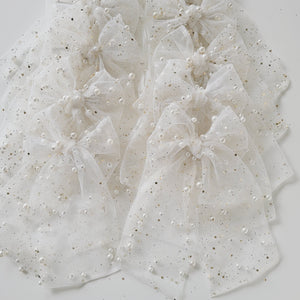 Polly-Anna Tulle Pearl Bow