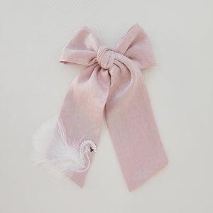 Pink Swan Bow