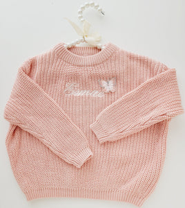 Pink Personalized Sweater