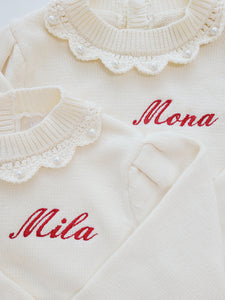 Personalized Ivory Sweater