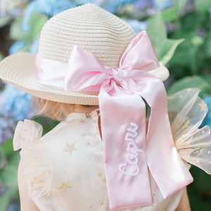 Bespoke Straw Hat With Pearls