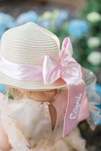 Bespoke Straw Hat With Pearls