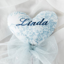 Load image into Gallery viewer, Blue Toile Heart Wand
