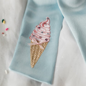 Blue Ice Cream Bow